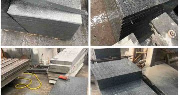 四川 芝麻黑地铺石材