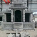 四川 芝麻灰高档墓碑，土墓，可定制