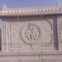 四川 芝麻白花岗岩屏风，照壁，影壁