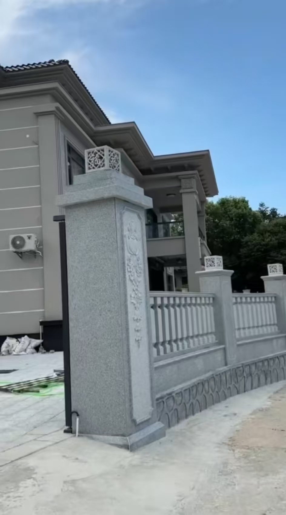 四川 芝麻白别墅围墙栏杆，私人订制