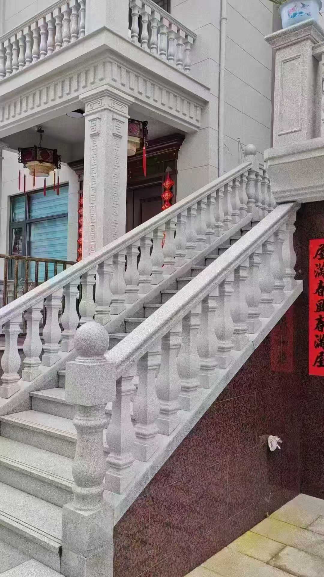 四川 天然石材 阳台庭院护栏、栏杆