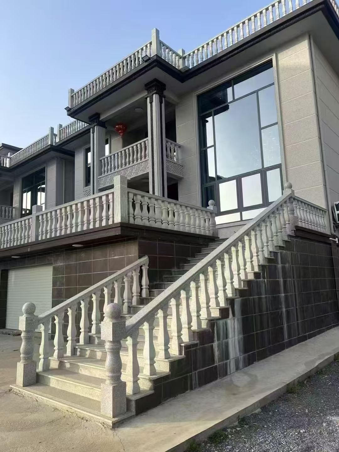 四川 芝麻白别墅阳台栏杆，楼梯栏杆