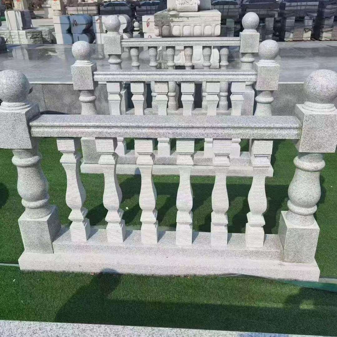 四川 别墅石材栏杆特写