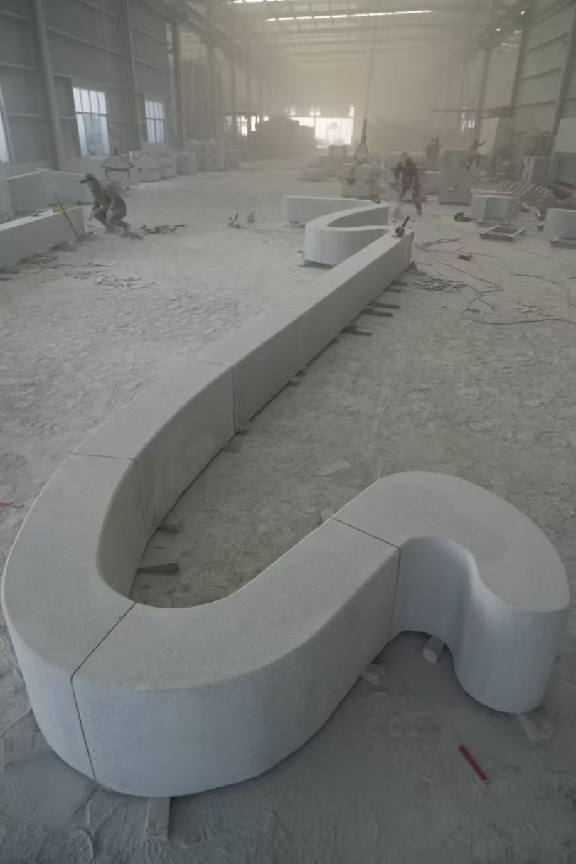 四川 花岗岩整石坐凳拼装