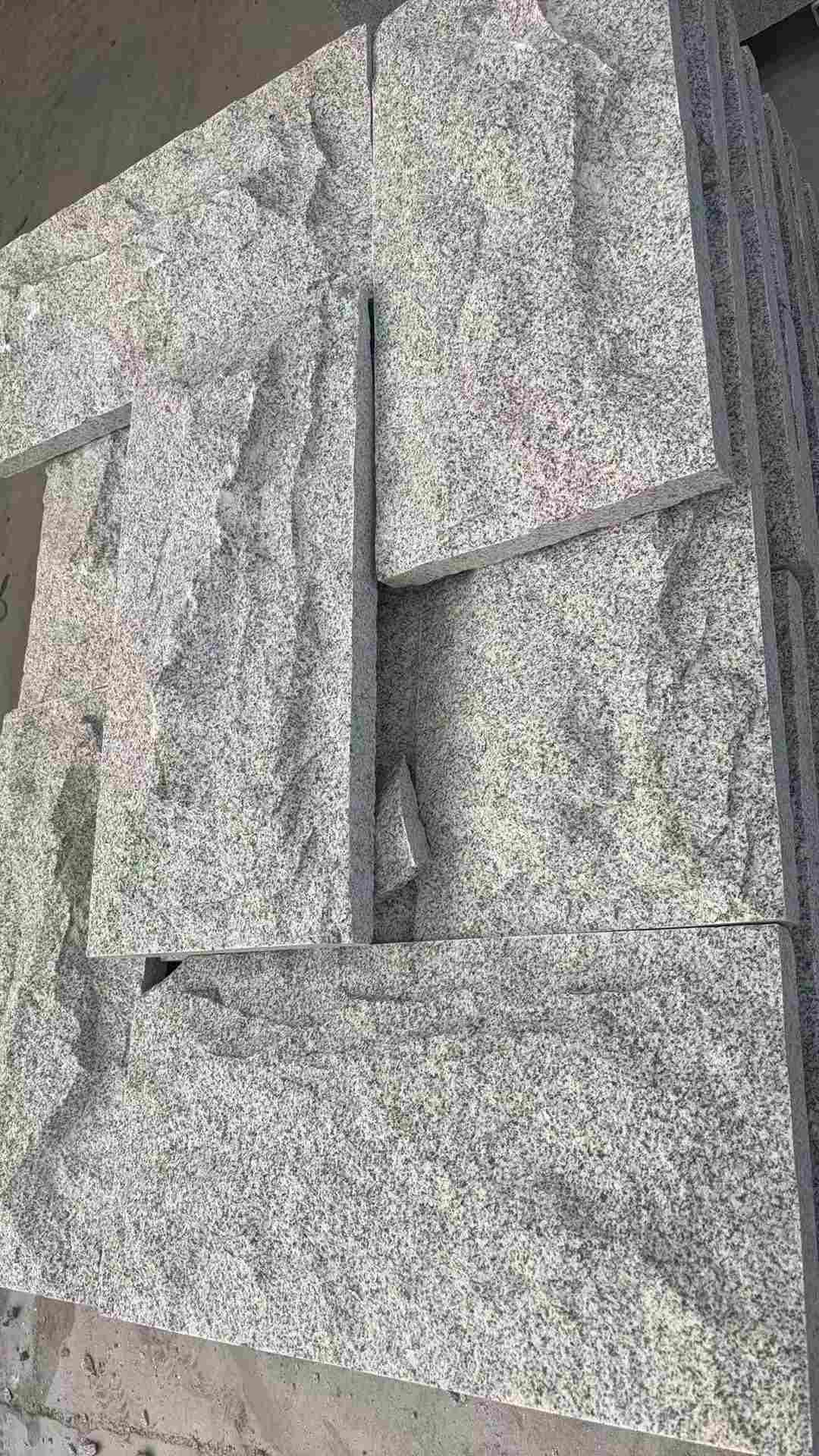 四川 芝麻白自然面花岗岩成品板